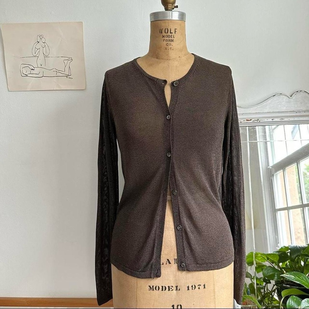Banana Republic Dark Brown Knit Top